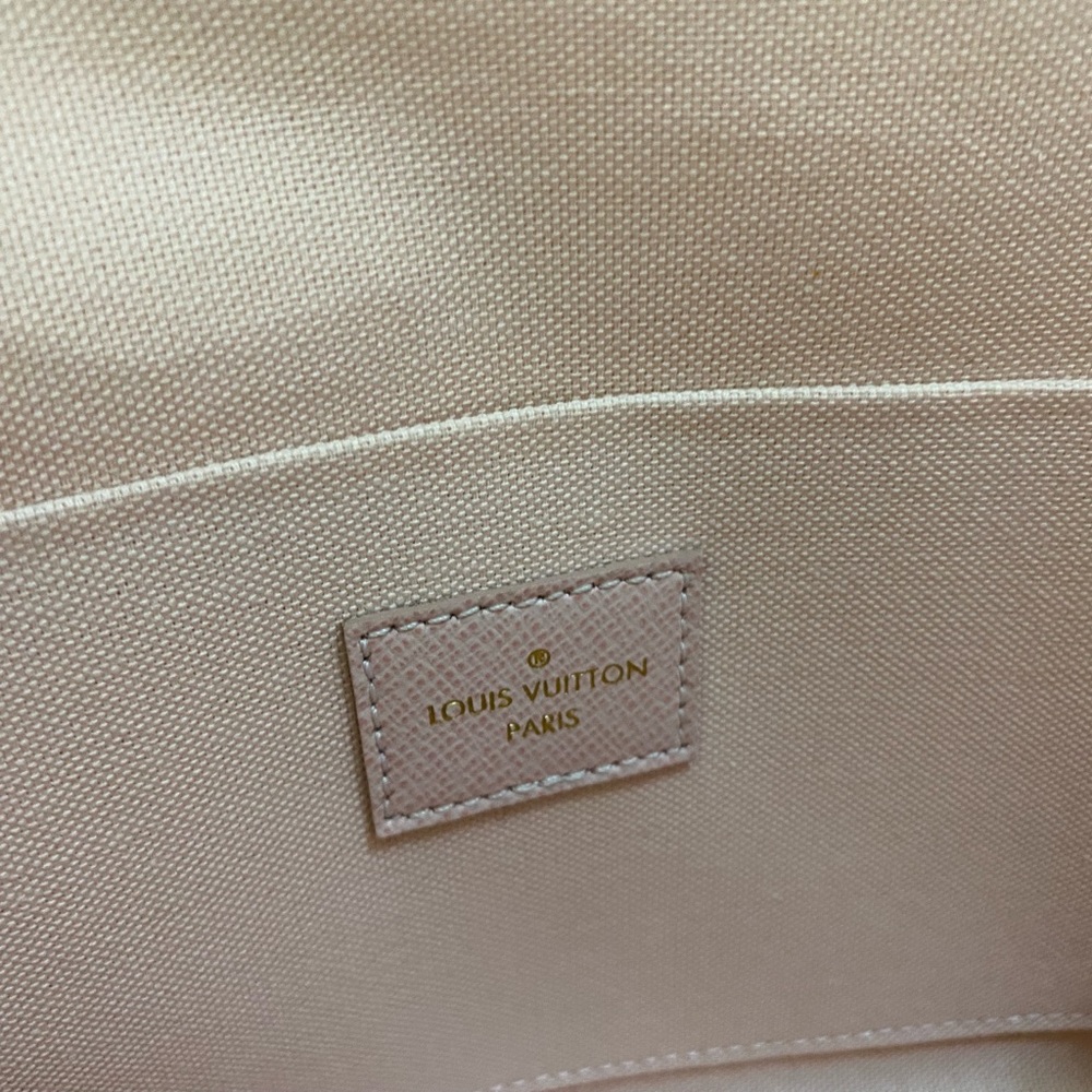 Louis Vuitton Felicie Pochette Damier Azure Canvas Pink Interior - Picture 6 of 16
